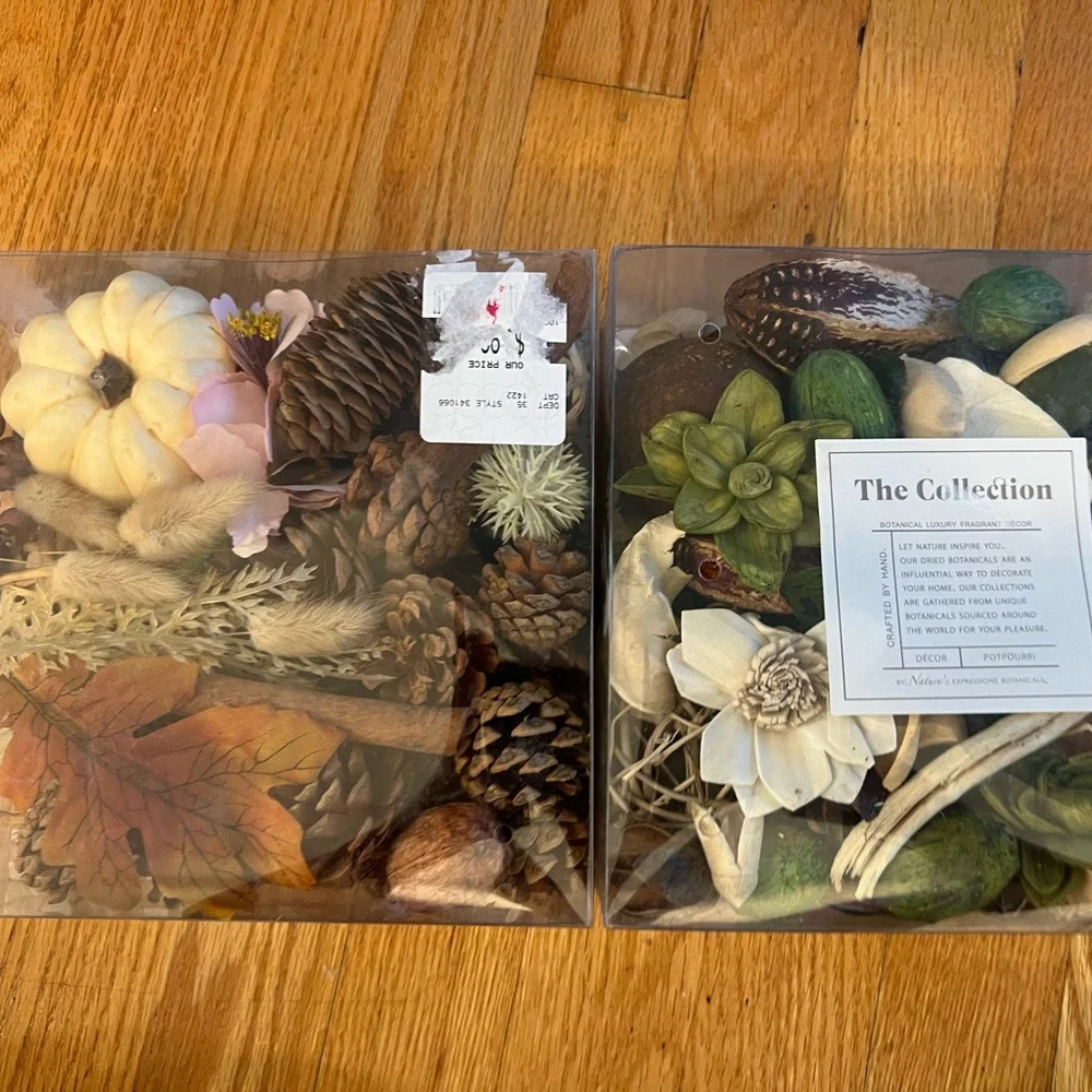 Fall harvest holiday dried flowers pumpkin leaves etc